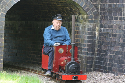 Peter with his 7.25" Hunslet