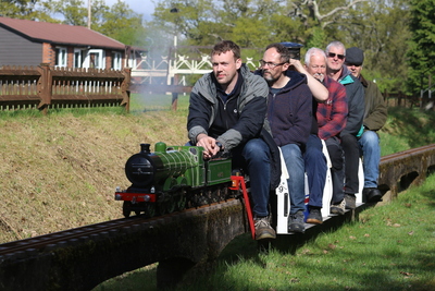 5" LNER Atlantic running in reverse direction under load