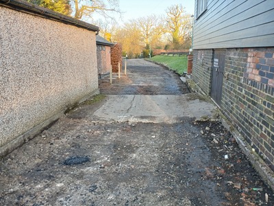 Scalping the top surface back ready for the new