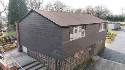 The new cladding fitted